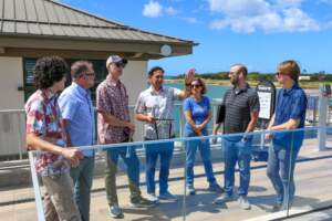 The CENSEO team visits the Wai Kai Wave Pool.