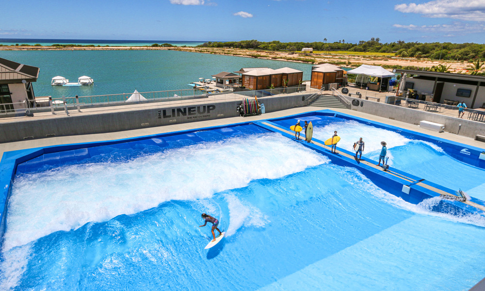 image of a person surfing in the Wai Kai Wave pool