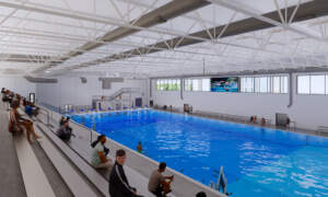 Rendering of the pool at the Arvada Aquatics Center courtesy OLC Architecture.