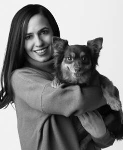 BIM specialist Leigh and her dog Mocha. 